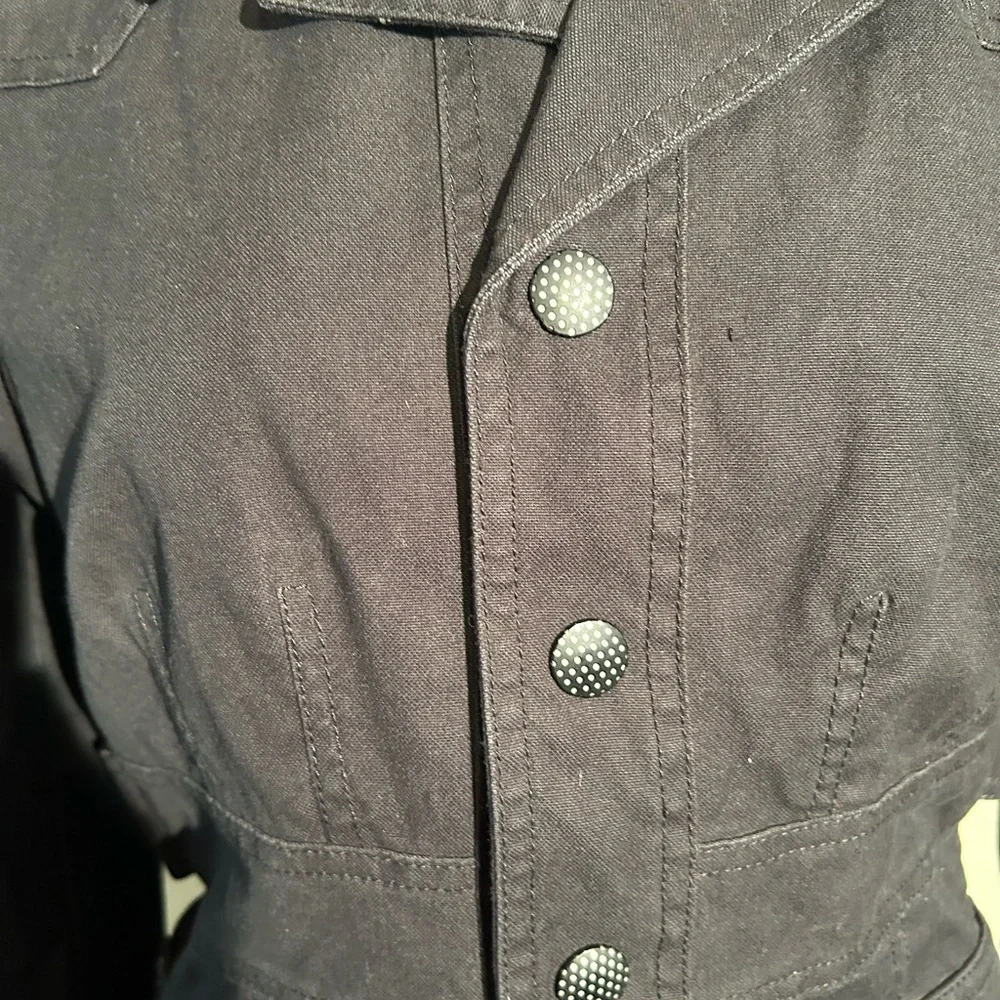 Diesel Black Utility Jacket Button Down Size Large - Picture 2 of 12